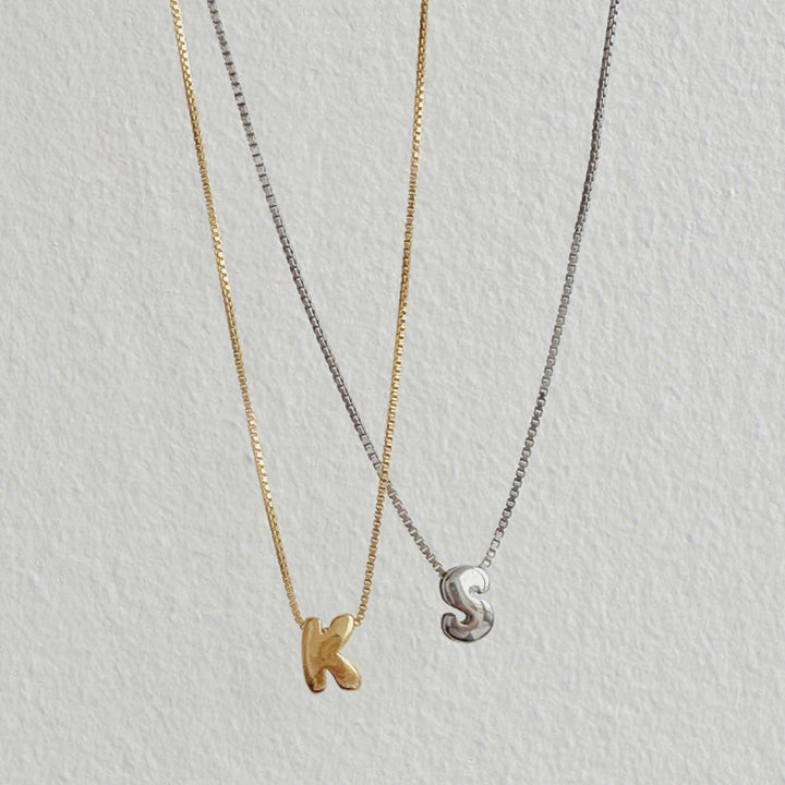 Mini Bubble Initial Necklace - Lucky Eleven Jewellery