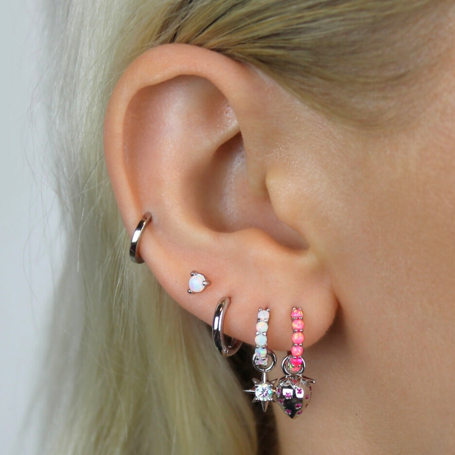 Strawberry Hoop Earrings