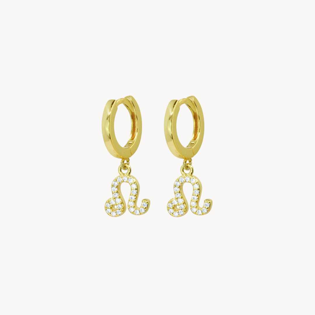 Crystal Zodiac Hoop Earrings - Lucky Eleven Jewellery