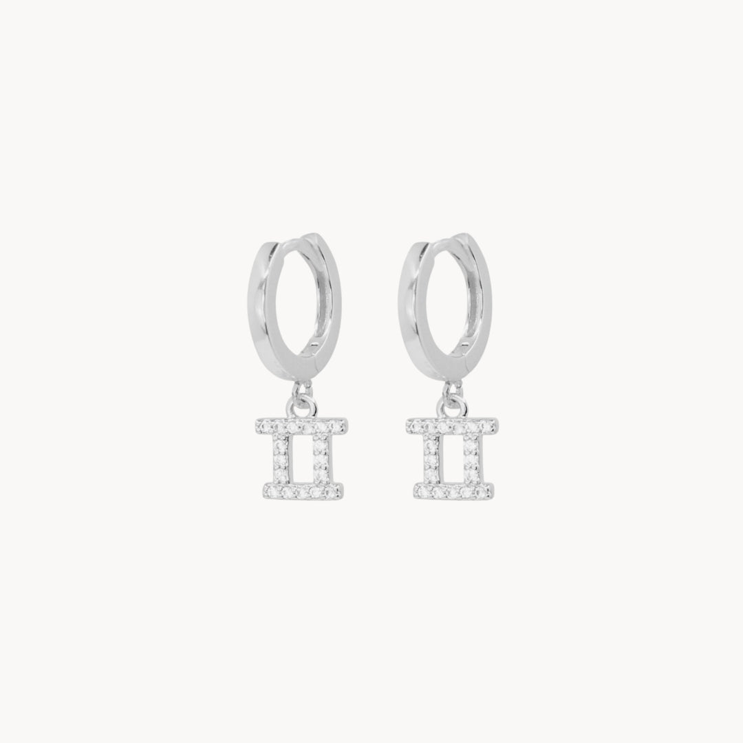 Crystal Zodiac Hoop Earrings - Lucky Eleven Jewellery