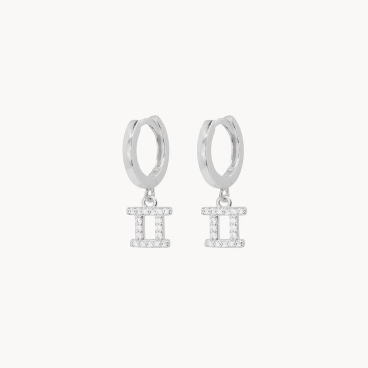 Crystal Zodiac Hoop Earrings - Lucky Eleven Jewellery