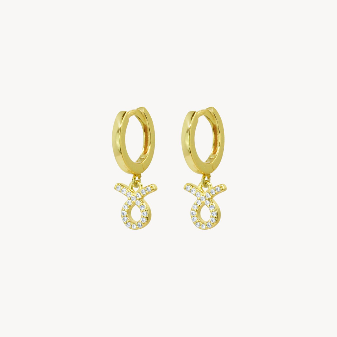 Crystal Zodiac Hoop Earrings - Lucky Eleven Jewellery