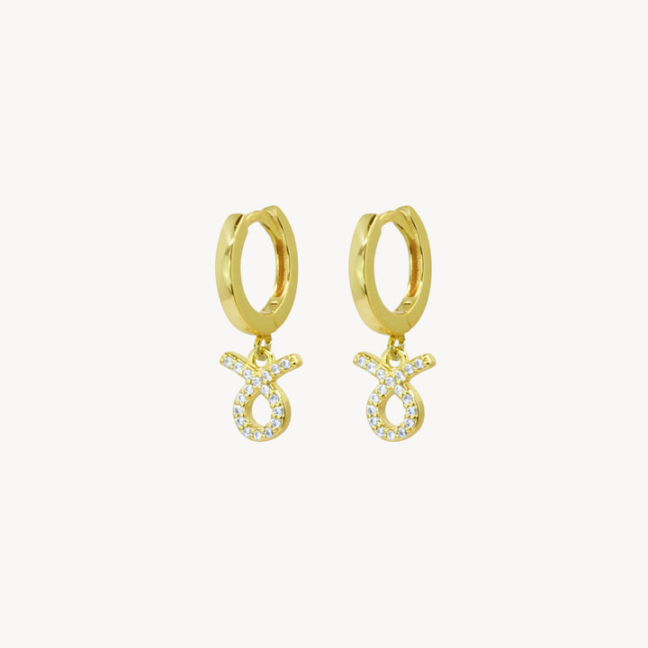 Crystal Zodiac Hoop Earrings - Lucky Eleven Jewellery