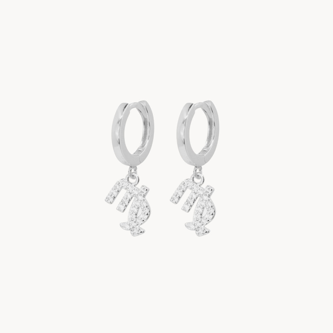 Crystal Zodiac Hoop Earrings - Lucky Eleven Jewellery