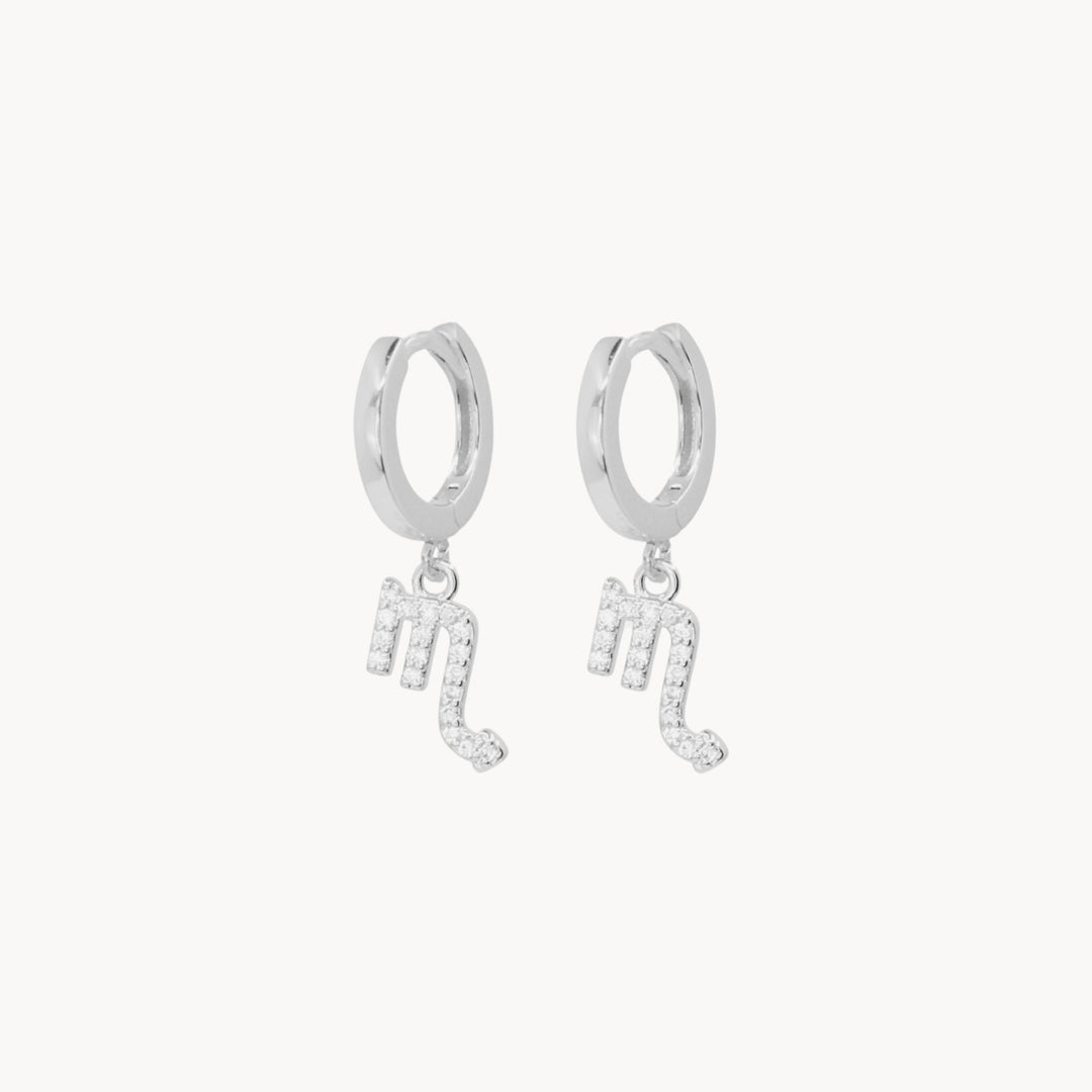 Crystal Zodiac Hoop Earrings - Lucky Eleven Jewellery