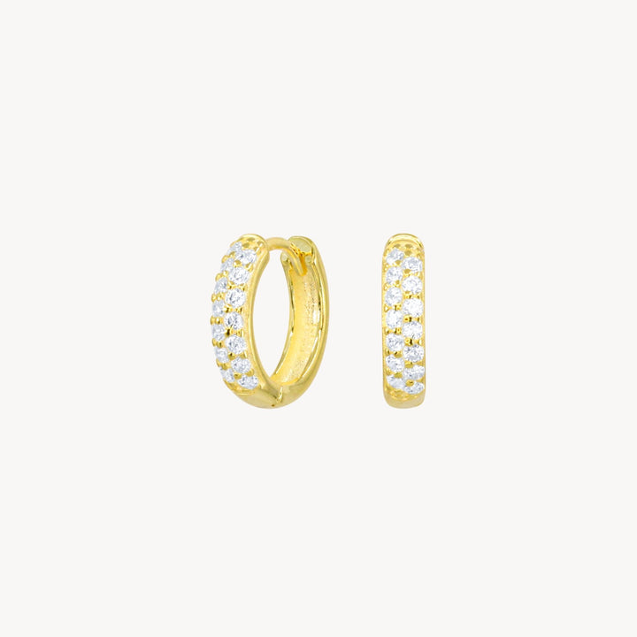 Gigi Pavé Hoops - Lucky Eleven Jewellery