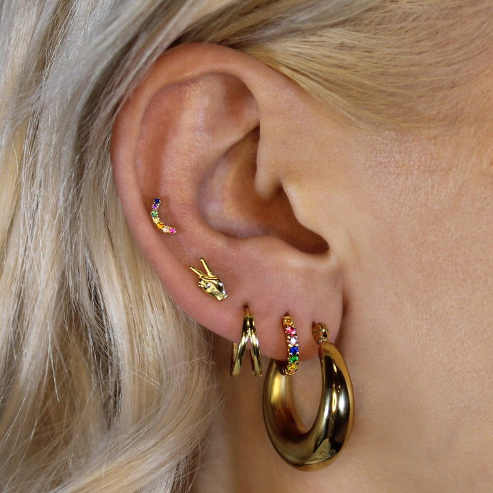 Kaia Double Hoops - Lucky Eleven Jewellery