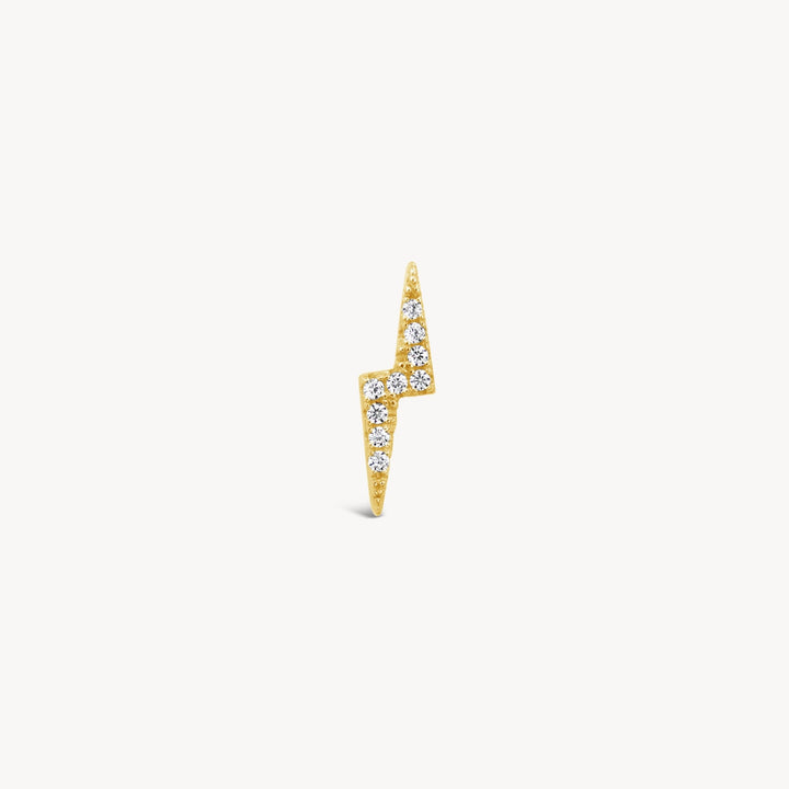 Pavé Lightning Stud - Lucky Eleven Jewellery